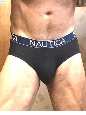 Nautica, black briefs, medium